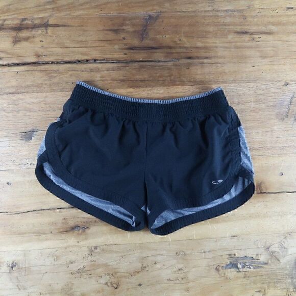 C9 BY CHAMPION BLACK & GREY RUNNING SHORT WITH BUILT IN UNDERWEAR SIZE SMALL - Picture 1 of 7